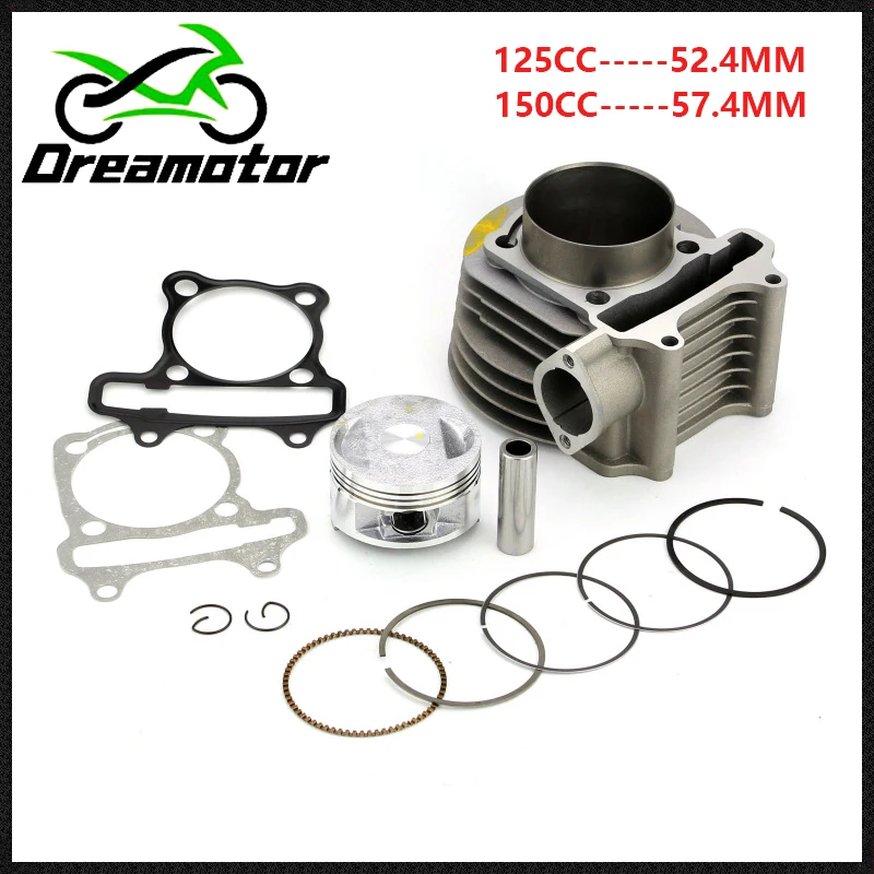 

GY6150 cylinder Kit 125CC 150CC Cylinder Piston Ring Set for 4 stroke Scooter Moped Taotao ATV QUAD GY6 150 157QMJ 1P57QMJ