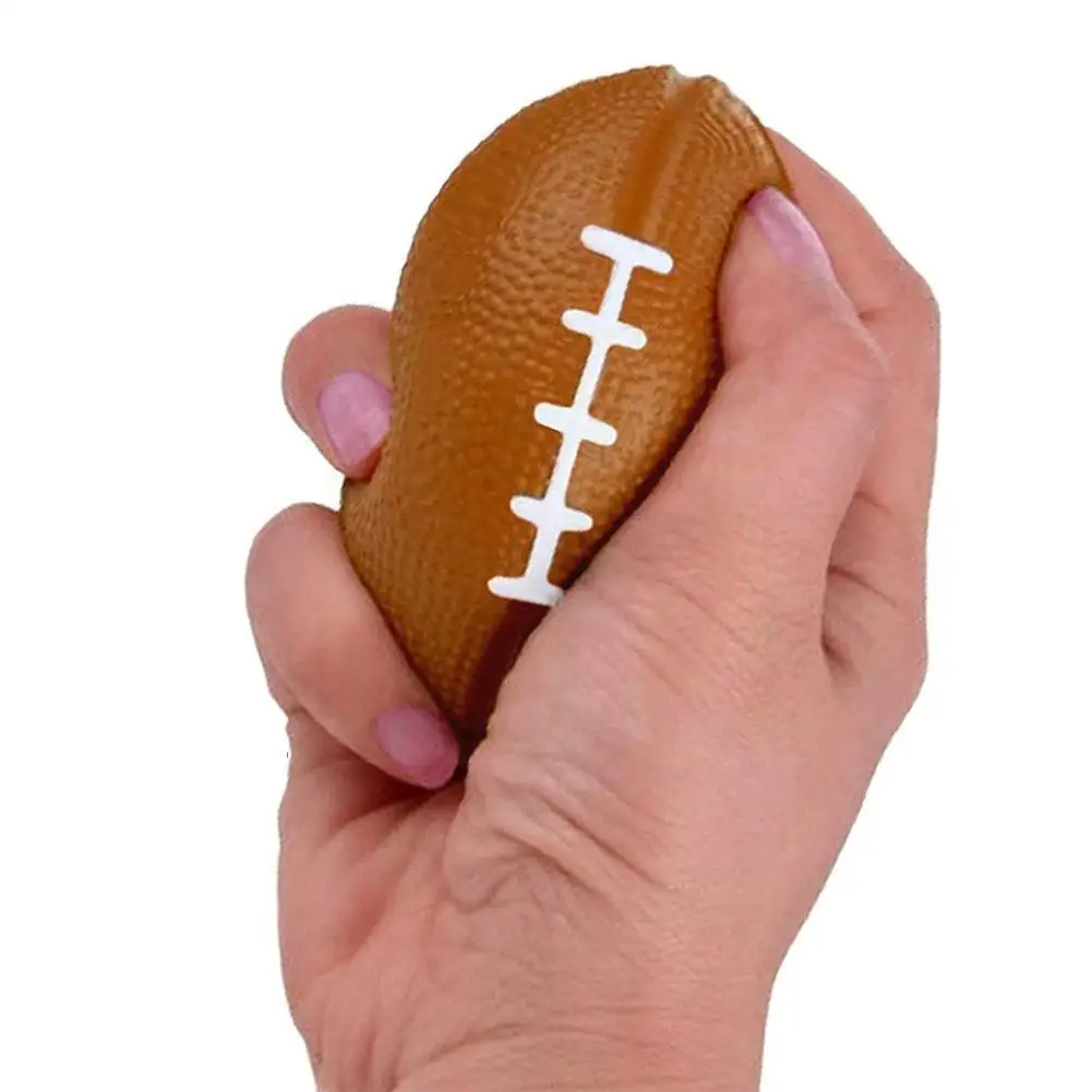 

Rugby Decompression Toy Oval Shape Anti-stress Toy Ball Children's Pressure Tool Hand Venting Wrist Exercise Office Bouncy R5i5