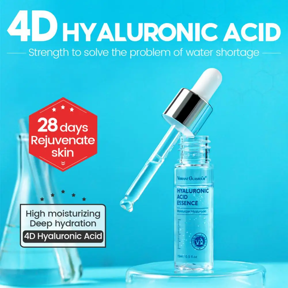 15ml Hyaluronic Acid Shrink Pore Face Serum Moisturizing Whitening Serum Anti-Aging Deep Hydration Skin Care Face Free Shipping