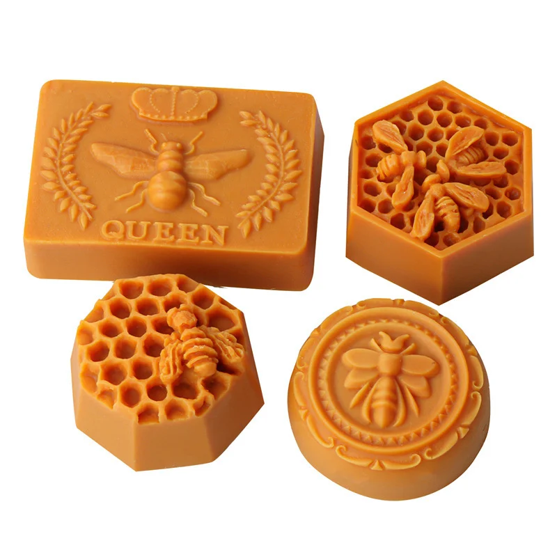 3D формы для свечей в виде летающей пчелы соты силиконовые ручной работы сделай