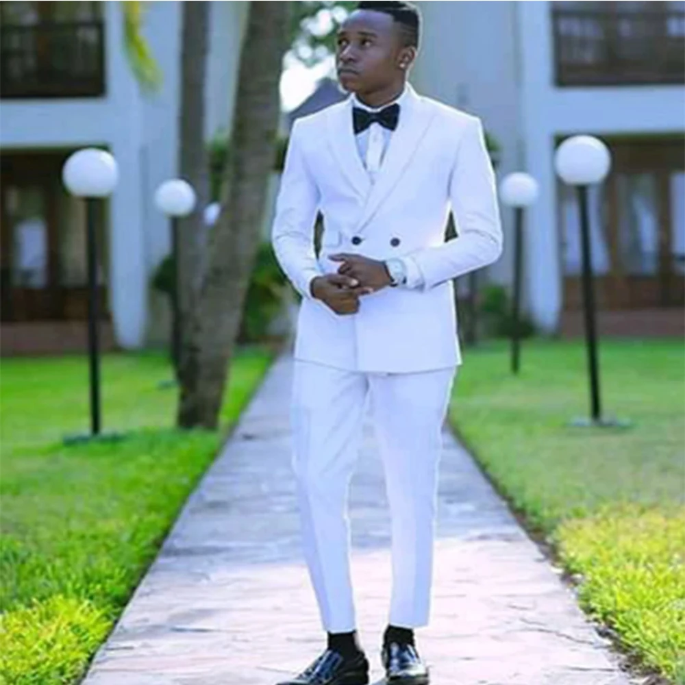 Latest Coat Pant Design Black Groom Tuxedos Slim Fit Men Suits for