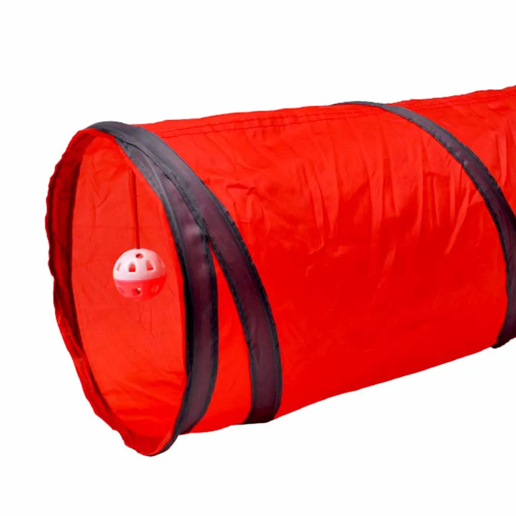 

1 шт., игровой тоннель для кошек, с 2 отверстиями, 25 х50 см