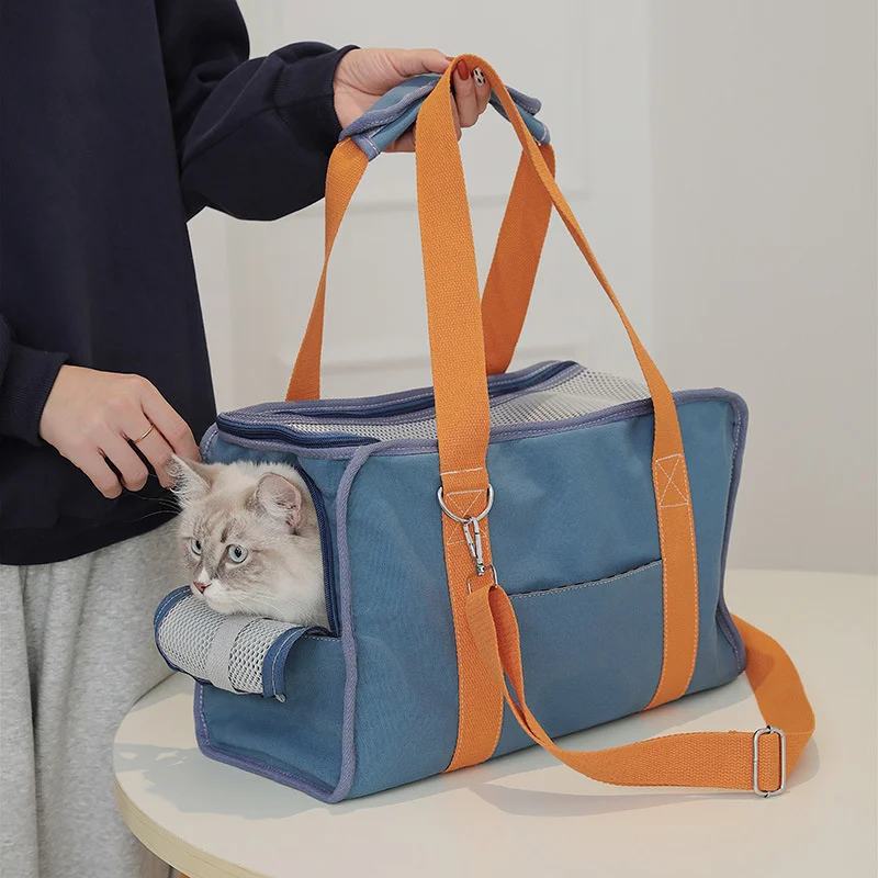 

Cat Carrier Bag Portable Puppy Single Shoulder Bags Breathable Pet Tote Bag Travel Pet Carrier for Cat Dog Pets Handbag