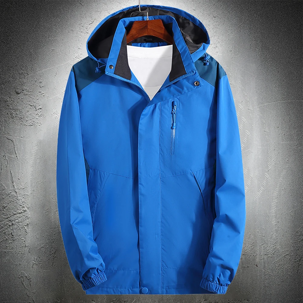 Водонепроницаемая куртка с мягкой оболочкой Мужская Уличная ветровка капюшоном