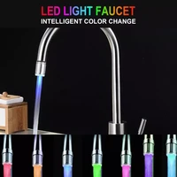 creative temperature sensor led light water faucet tap glow lighting shower spraying filter faucet for kitchen bathroom