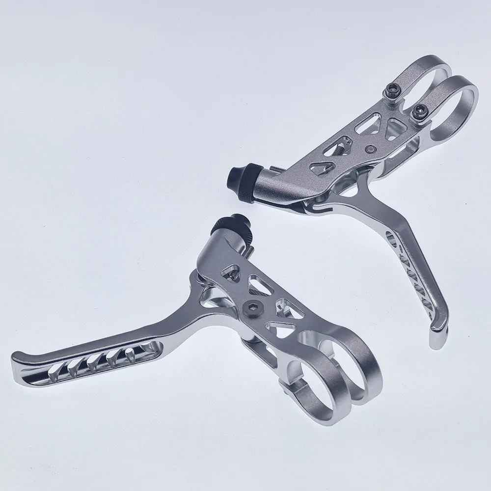 Фото Складная велосипедная полая легкая тормозная ручка с большим углом тормозных рычагов из алюминиевого сплава для аксессуаров для велосипеда Brompton №3