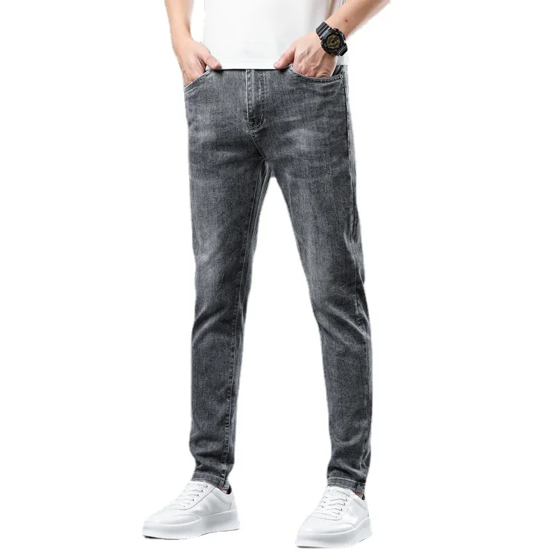

Hight Quality Brand Men Slim Elastic Jeans Summer Business Classic Style Jeans Denim Pants Stretch Men Jeans Vaqueros Hombre
