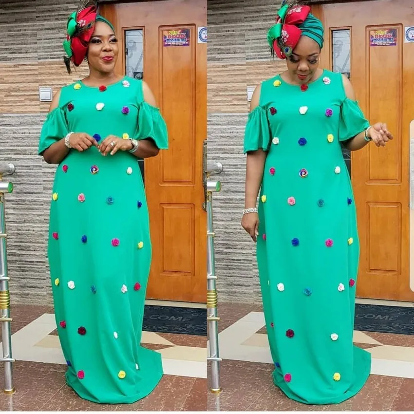 

African Dresses For Women 2020 New African Women Clothing Fashion Africaine Robe Long Loose Maxi Dress Africa Clothes