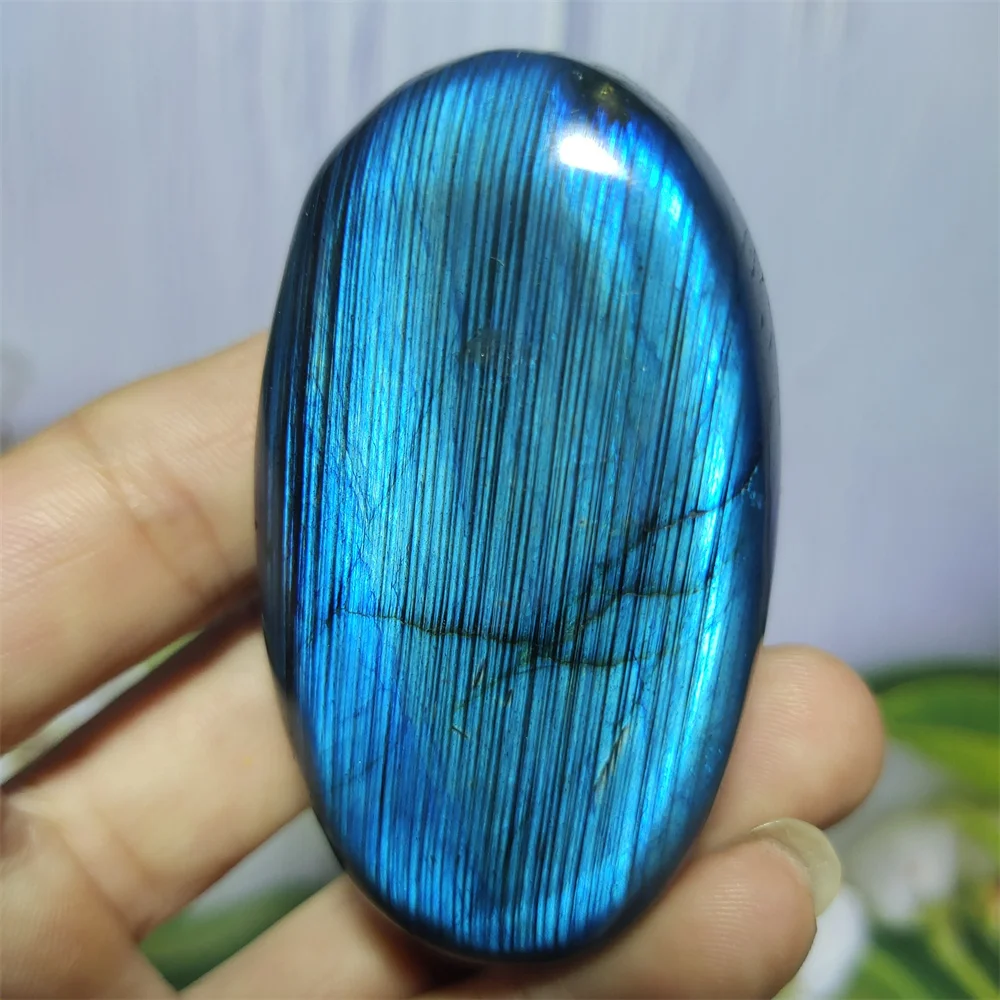 

Натуральный фиолетовый синий светильник-лабрадорит, кристалл, оригинальное восстанавливающее домашнее украшение