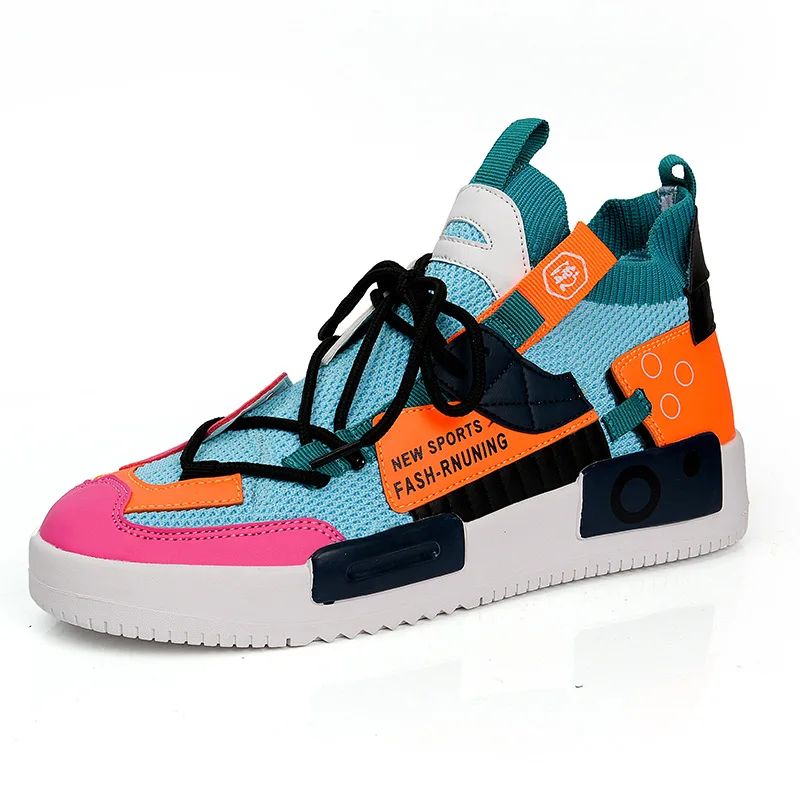 

Cold Sticky European Station Four Seasons New Foreign Trade Trend Fashion Socks Shoes High-top Casual All-match Sports Shoes Men