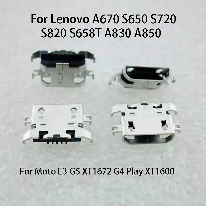 10 шт. Micro USB 5-контактный разъем для зарядки V8 lenovo A670 S650 S720A850 Motorola Moto E3 G5 XT1672 G4 Play XT1600