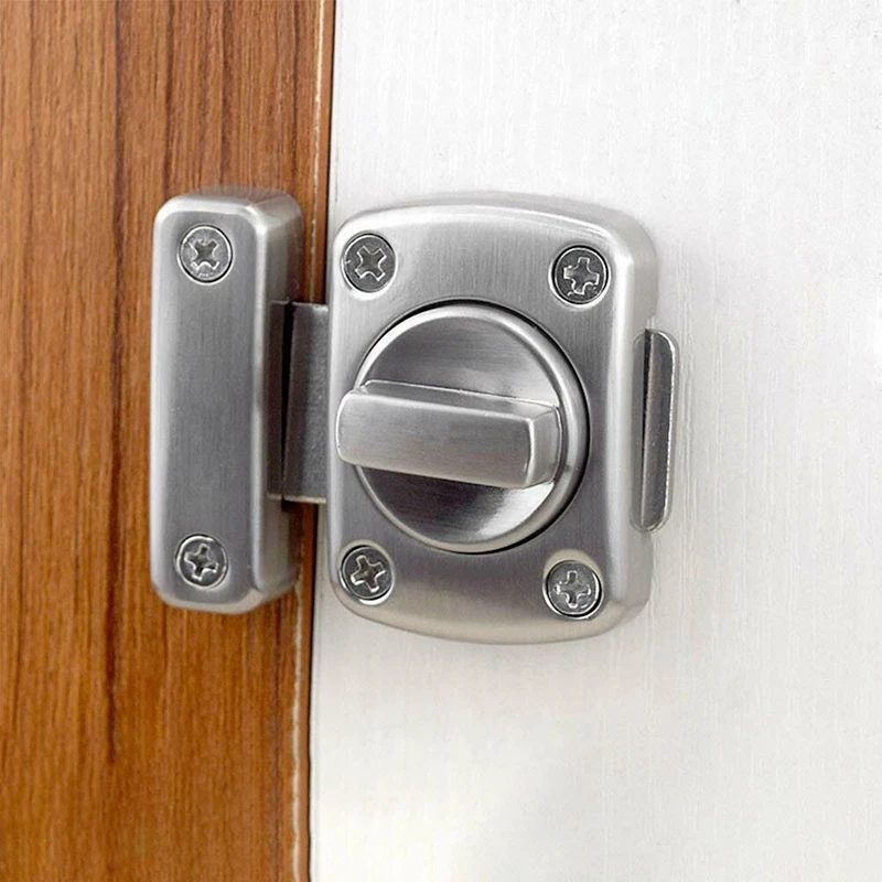 

WC Latch Vacant Engaged Door Lock Toilet Shower Cubicles &amp Bathroom Turn Twist Bolt Privacy Catch Latch Easy Installation