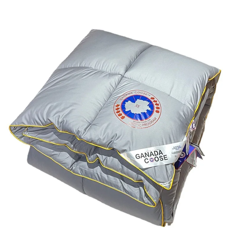 Летнее одеяло из белого гусиного пуха на осень Хлопковое для отеля мягкий утиный