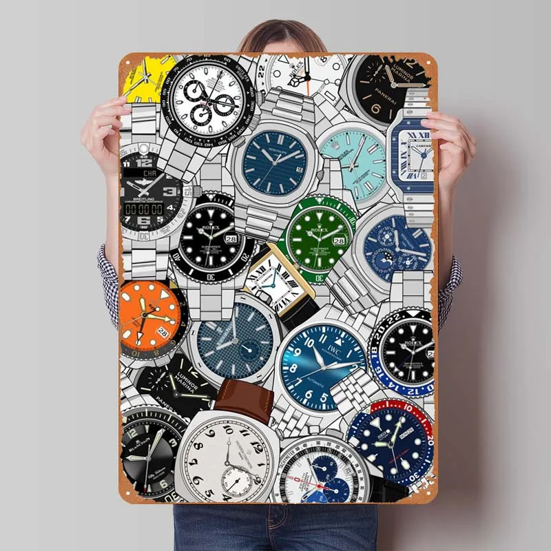 Случайные роскошные часы постер украшение на стену искусство фрески