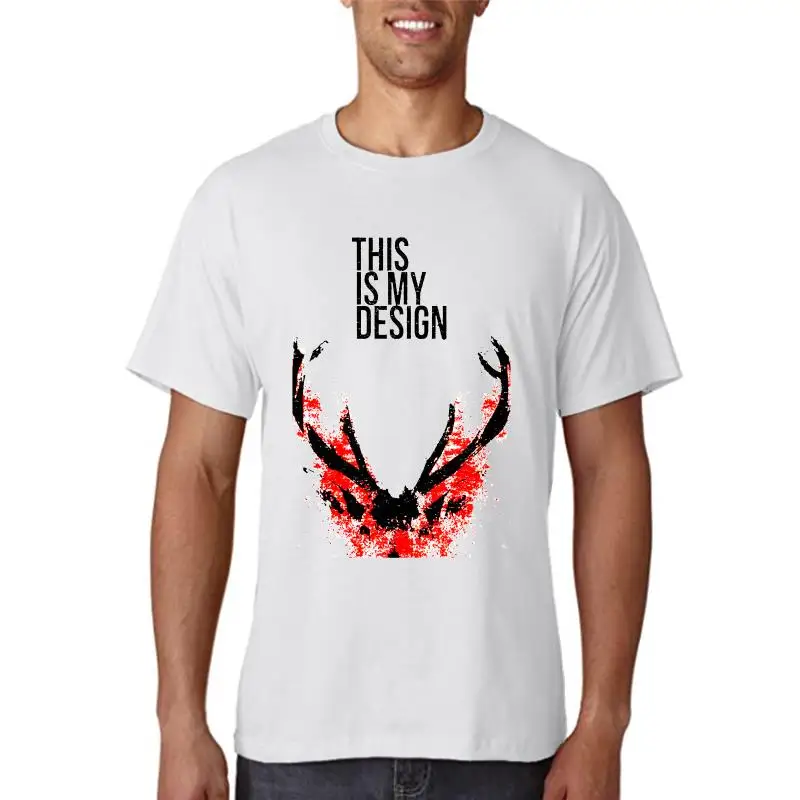 

Это мой дизайн, серая футболка в стиле фильма Ганнибал 80-90-х TV Культовая серая