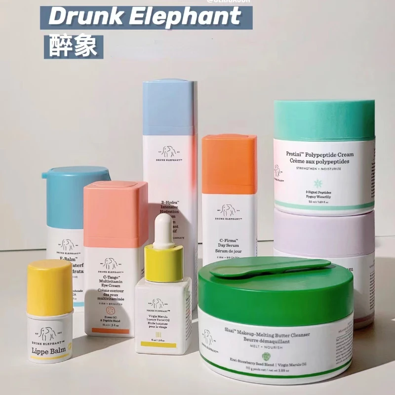 

Stock Drunken Elephant Set Protini Beauty Cream Lala Vintage Whip Face Cream Firming Wrinkle Anti-Aging Marula Oil Essence