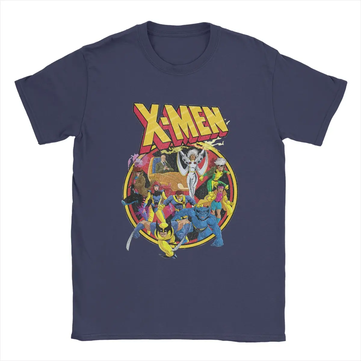 

Marvel X-Men Animated Series Retro 90s Men T Shirt Cotton Clothing Short Sleeve Round Neck Tee Shirt Printing T-Shirts