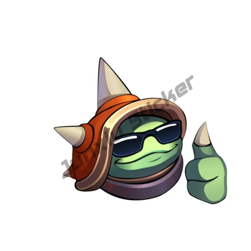 

Decoration Rammus Ok Emote League of Legends Car Stickers Scratch-Proof Decals Simple Car Goods KK13*11cm
