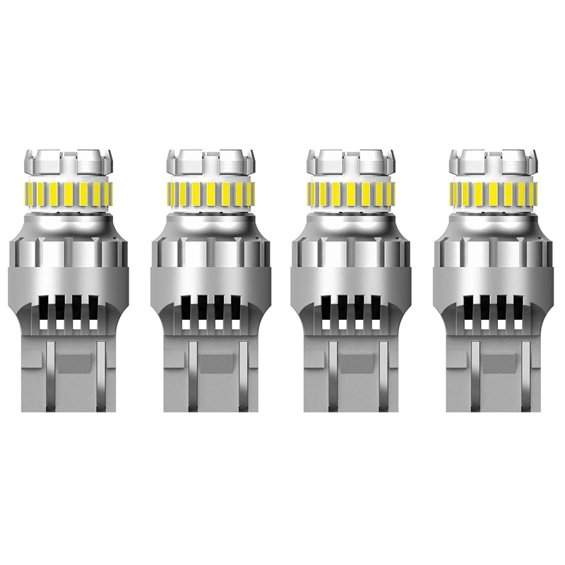 

4Pcs Car T20 7443 W21/5W LED Bulb Canbus Reverse Lights 3030+4014 23SMD Brake Turn Signal Lights Super Bright Tail Lamp