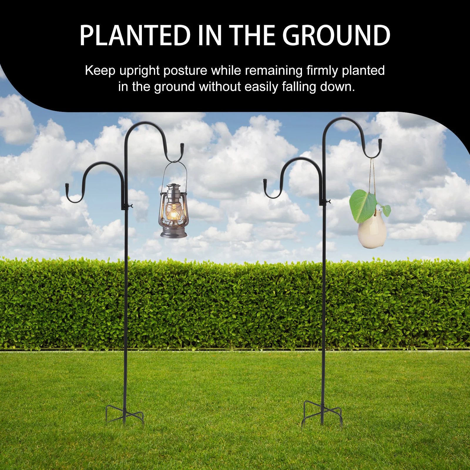 Крючок для пастухов кормушка птиц садовая вешалка держатель уличного фонаря