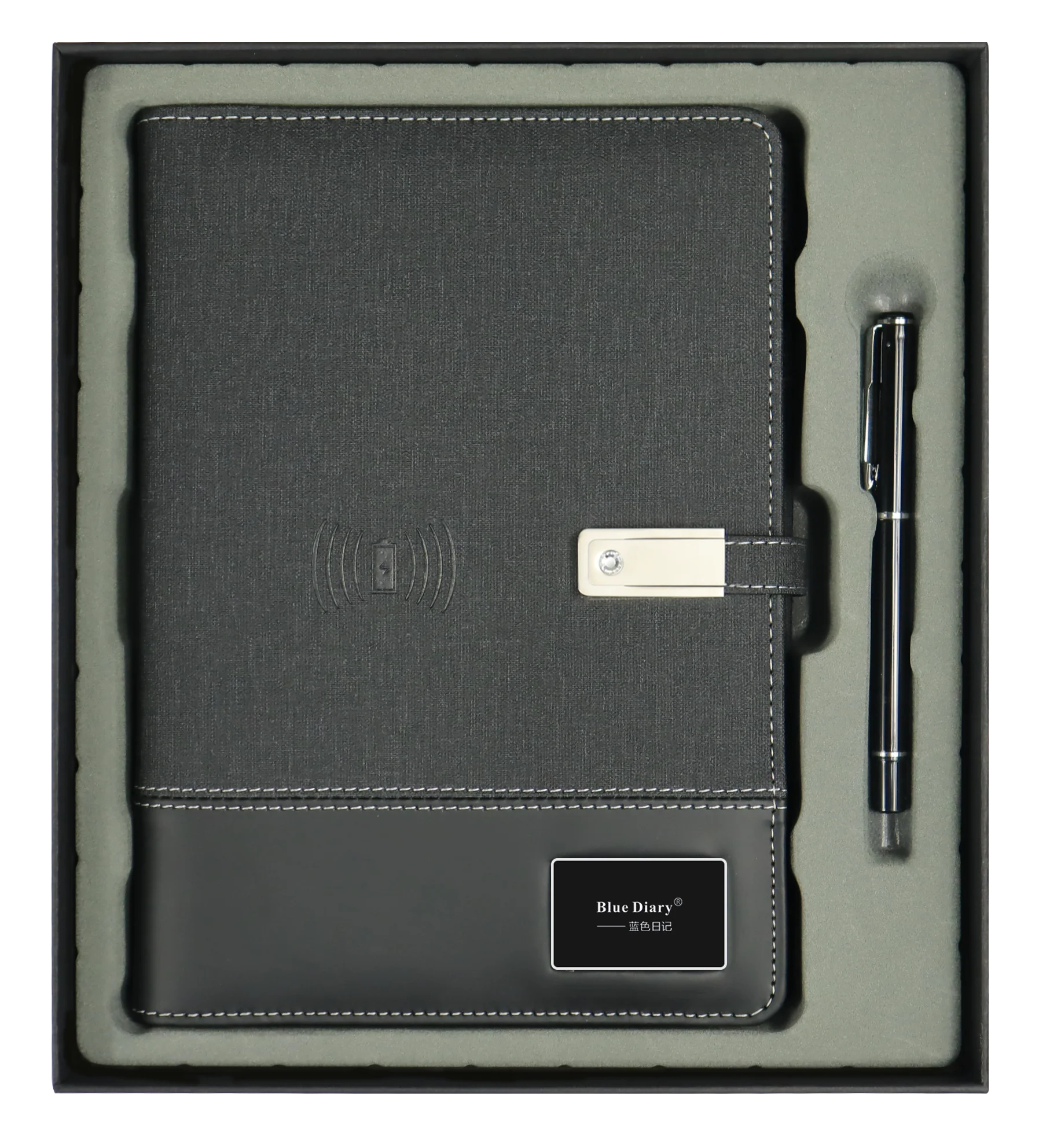 

Мультифункциональный блокнот с беспроводной зарядкой 8000 мАч