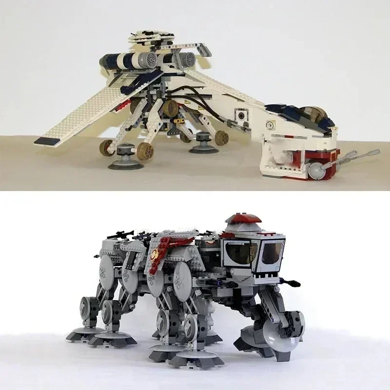 Фото Совместимая модель 10195 Republic, игрушки, Прямая поставка, день рождения, Рождество, для девочек, AT OT Walker, строительные блоки, кирпичи 05053 №4