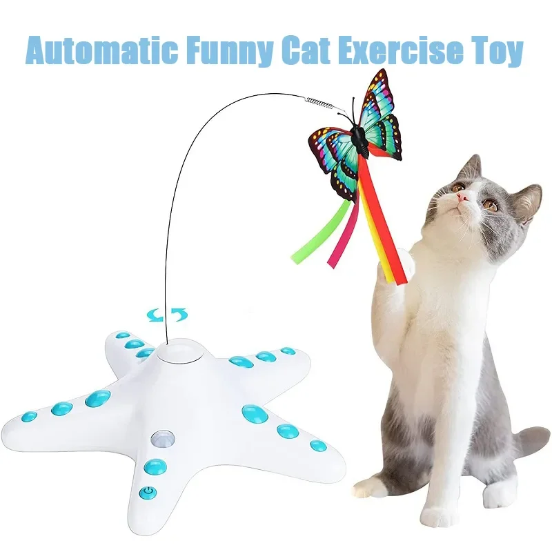 

Jouet électronique intelligent et automatique pour animal de compagnie, exercice amusant pour chat, bâton de chat, jouet inter