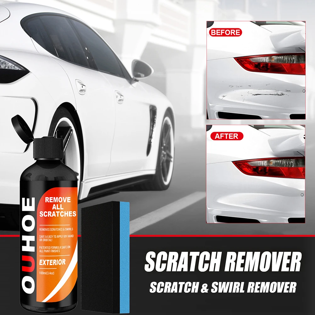 

100ml Car Scratch Removal Kit Scratches Repair Agent Polishing Anti-Scratch Cream Paint Auto Maintenance Polishing Wax Coating