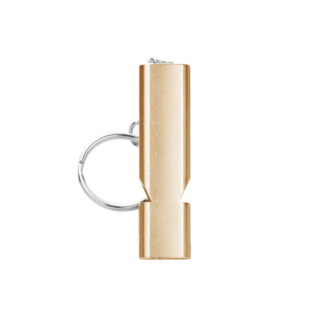 

High Quality Lightweight Outdoor Emergency Survival Whistle Keychain Aluminum Alloy Camping Hiking Whistle