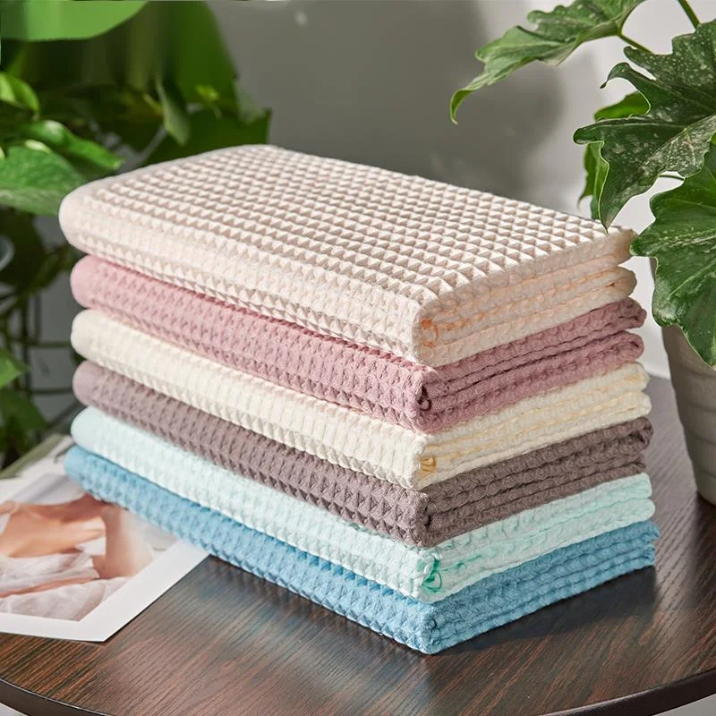 

2/4 Pcs 100% Cotton Bath Towel Set for Adult Children High Quality Waffle Towel Soft Highly Absorbent Home Bathroom Washcloth