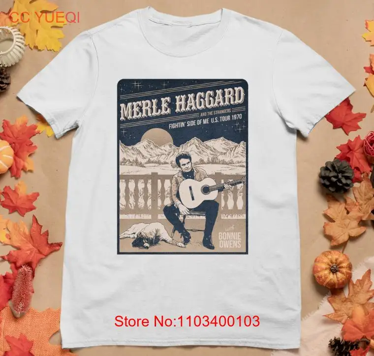 Ретро футболка Merle Haggard классический белый подарок унисекс на день рождения |