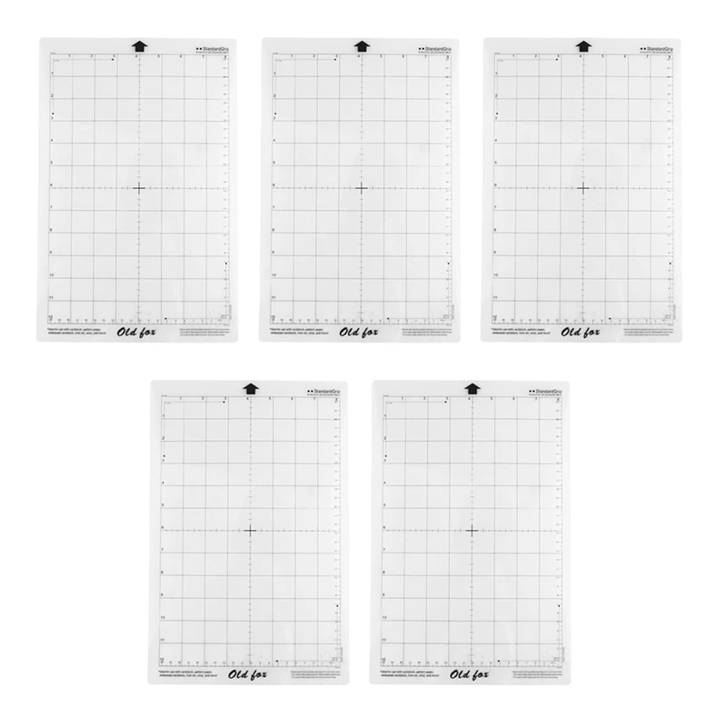 

15Pcs Replacement Cutting Mat Adhesive Mat With Measuring Grid 8 By 12-Inch For Silhouette Cameo Cricut Explore Plotter