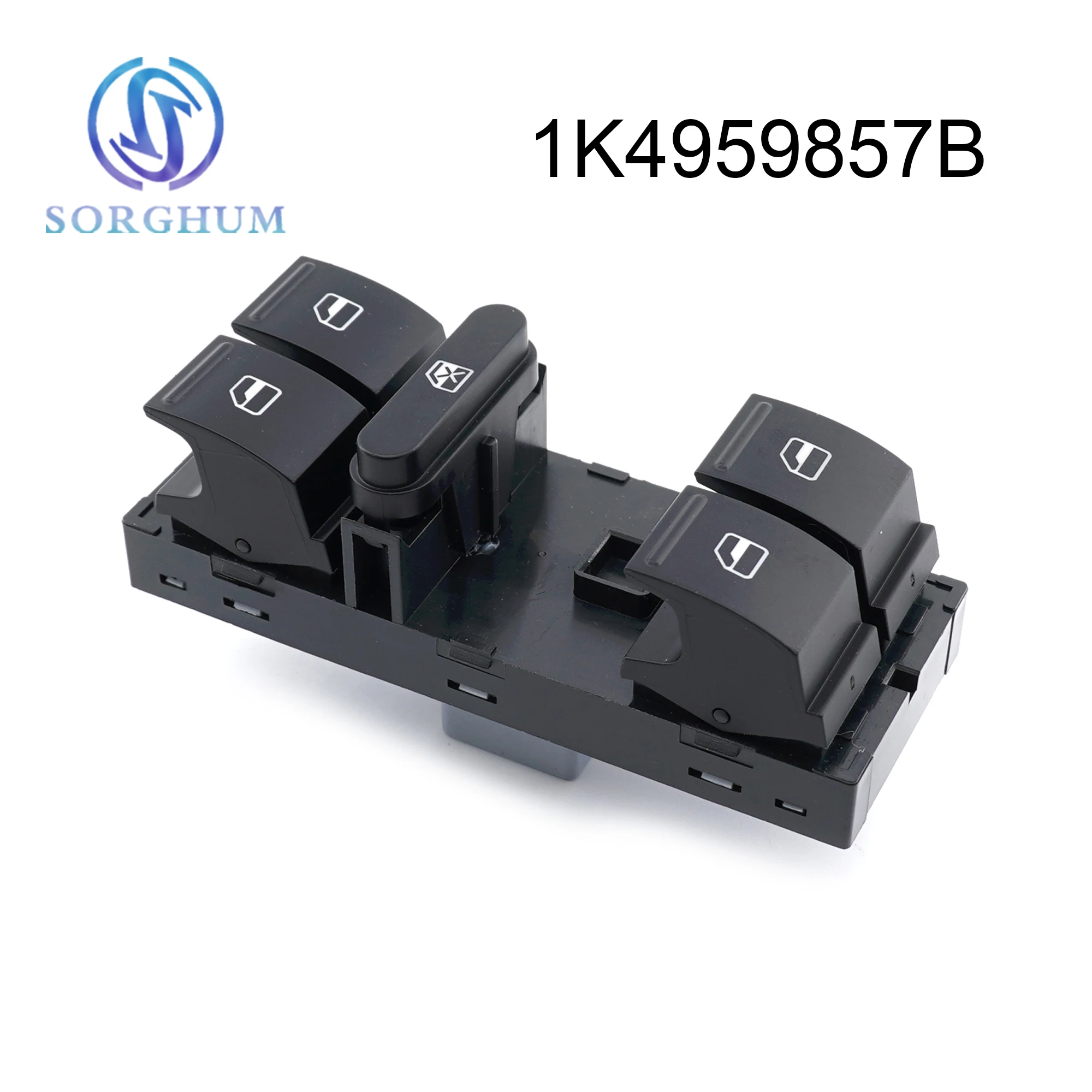 

Sorghum 1K4959857B 1K4959857A Electric Power Master Window Control Switch For VW Jetta Golf Passat Touran Tiguan Golf Plus Seat