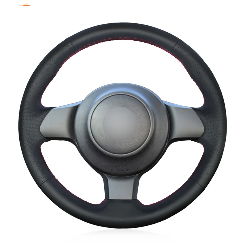 

DIY Hand-stitched Non-slip Durable Black Leather Car Steering Wheel Cover For Toyota 86 2016 2017