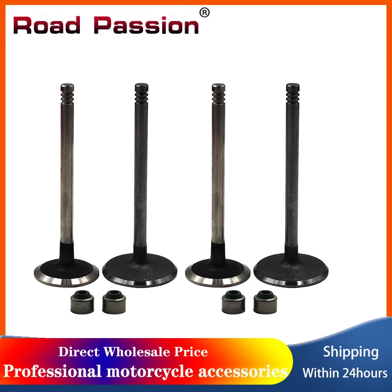 

Road Passion Motorcycle Intake Exhaust Valve Stem Kit For BMW F650 1992-1999 F650ST 1997 1998 1999 2000 F 650 F 650ST