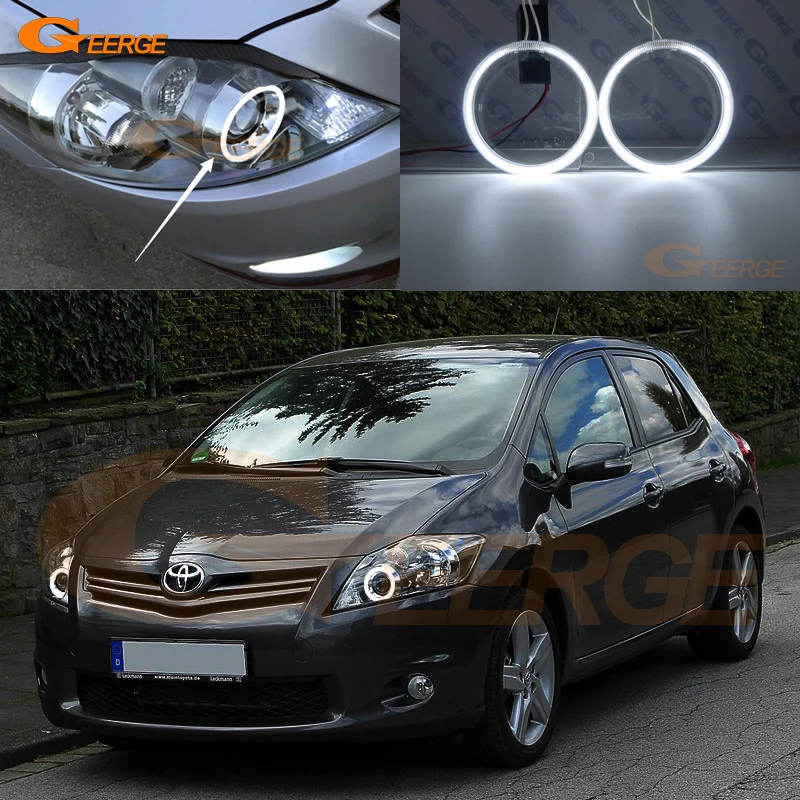 

For Toyota Auris Corolla E15 Facelift 2010 2011 2012 Excellent Ultra Bright CCFLAngel Eyes Halo Rings Kit Car Accessories