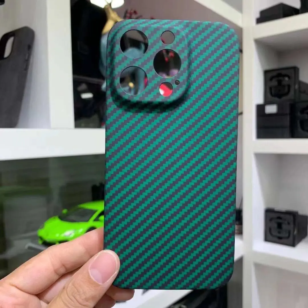 Real Carbon Fiber Case For iPhone14 Pro Max Aramid Fiber Cover Luxury Simple Case For iPhone 14 14Pro 14Plus 14 Pro Max Shell