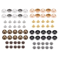 10pcs strap rivets mushroom dome round head screws diy clothesbagshoes leather luggage crafts metal nail sewing accessories