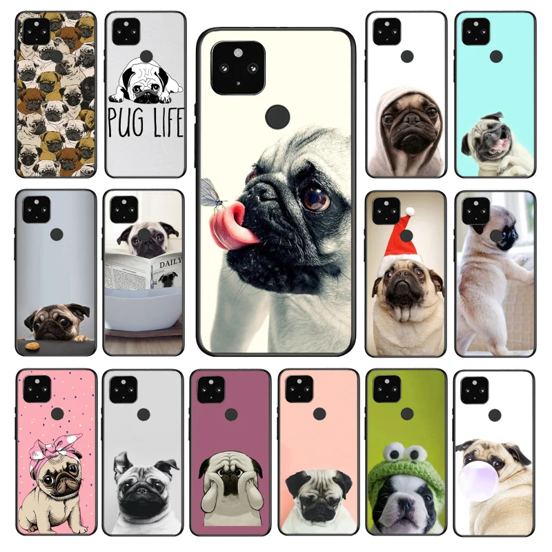 

Animal Cute Pug Dog Phone Case for Google Pixel 7 7Pro 6 Pro 6A 5A 4A 3A Pixel 4 XL 5 6 4 3 XL 3A 2 XL