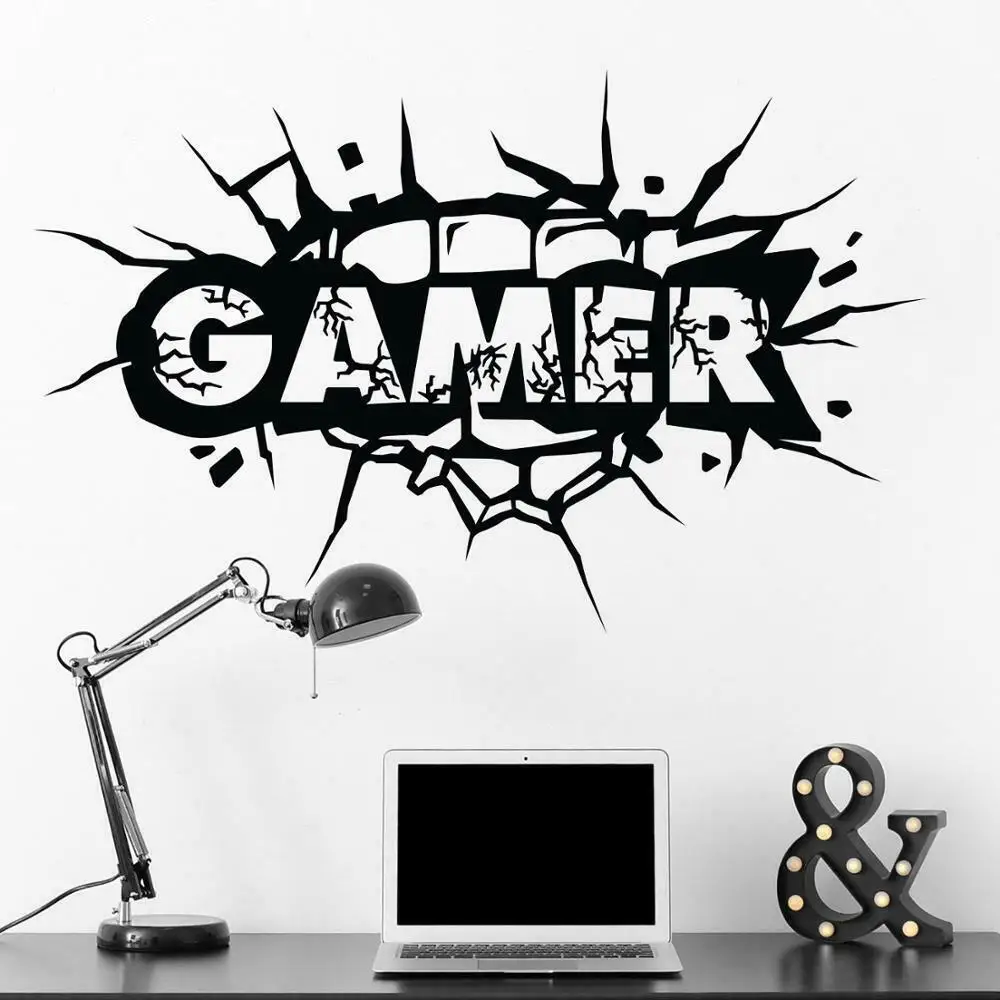 

New Arrival Game Wall Decal Playroom Gamer Vinyl Art Stickers Teen Boy Room Wall Decoration Posters Boy Decals