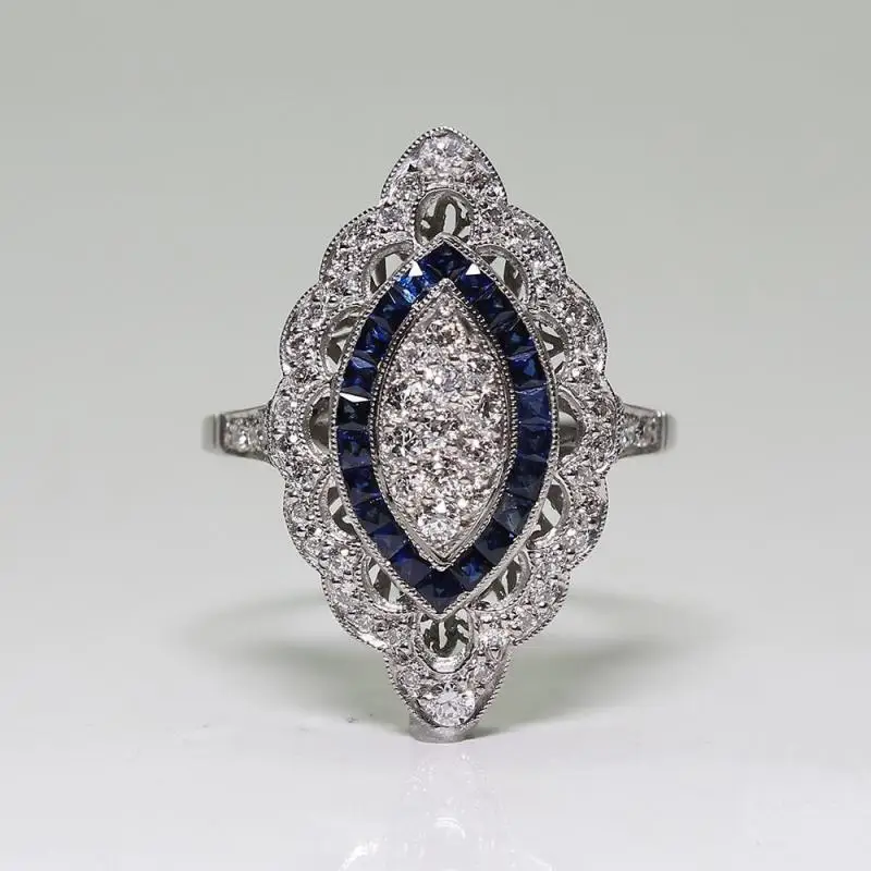 

100% Solid Silver color Jewelry Ring for Women Natural Gemstone Cushion Zirconia Bizuteria Silver 925 Jewelry Invisible Setting