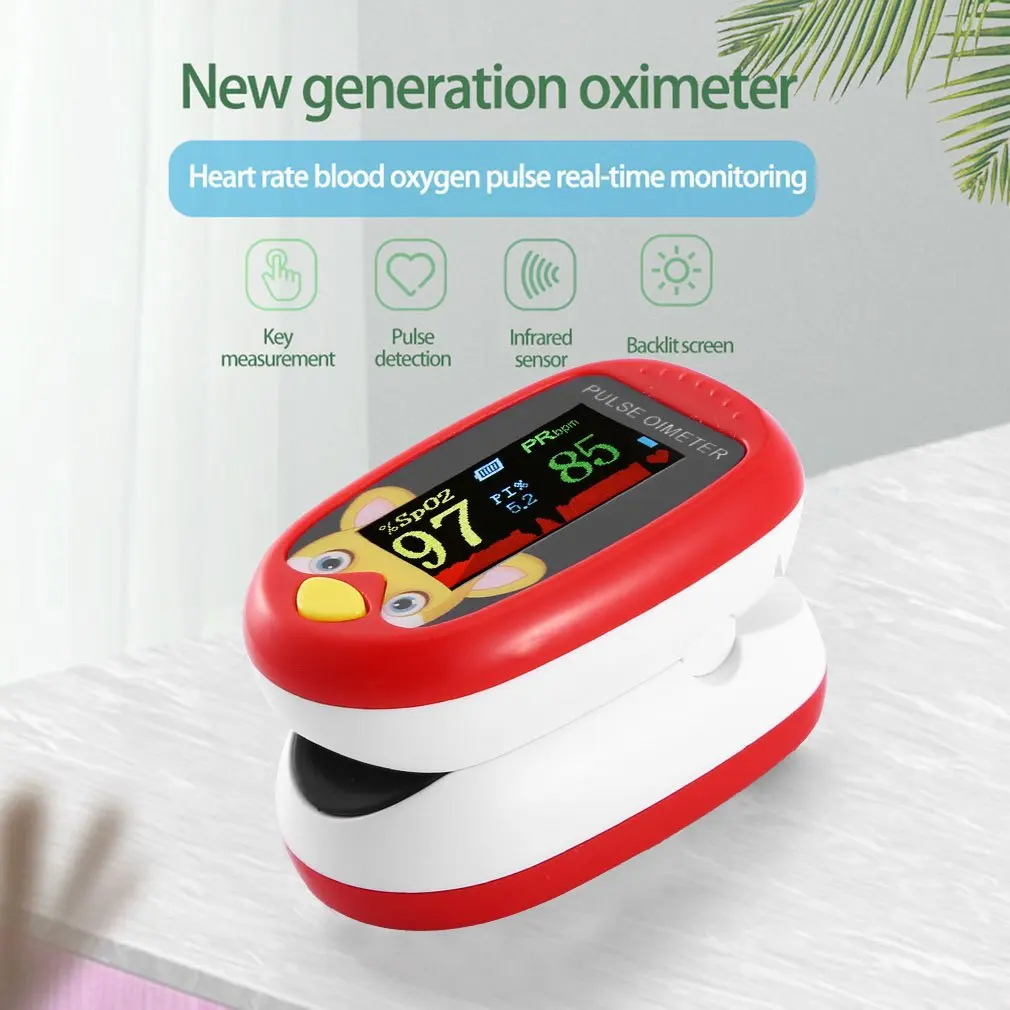 

New TFT Accurate Display Mini Oximeter For Children Blood Oxygen Fingertip Oximeter Health Care Sleeping Monitoring For Kids