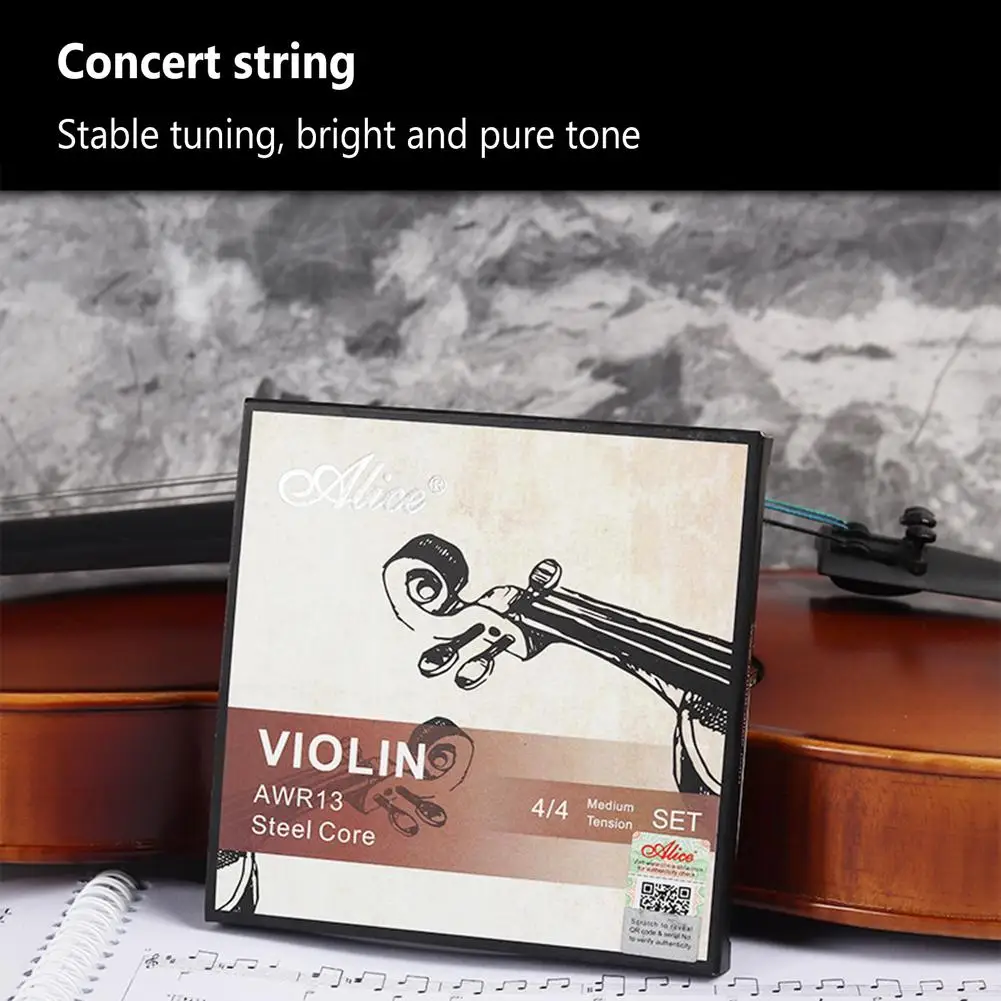 

NEW Awr13 Violin Strings Wire Steel Rope Core Automatic Winding G String Set Practice Playing Parts 1/8/4/2