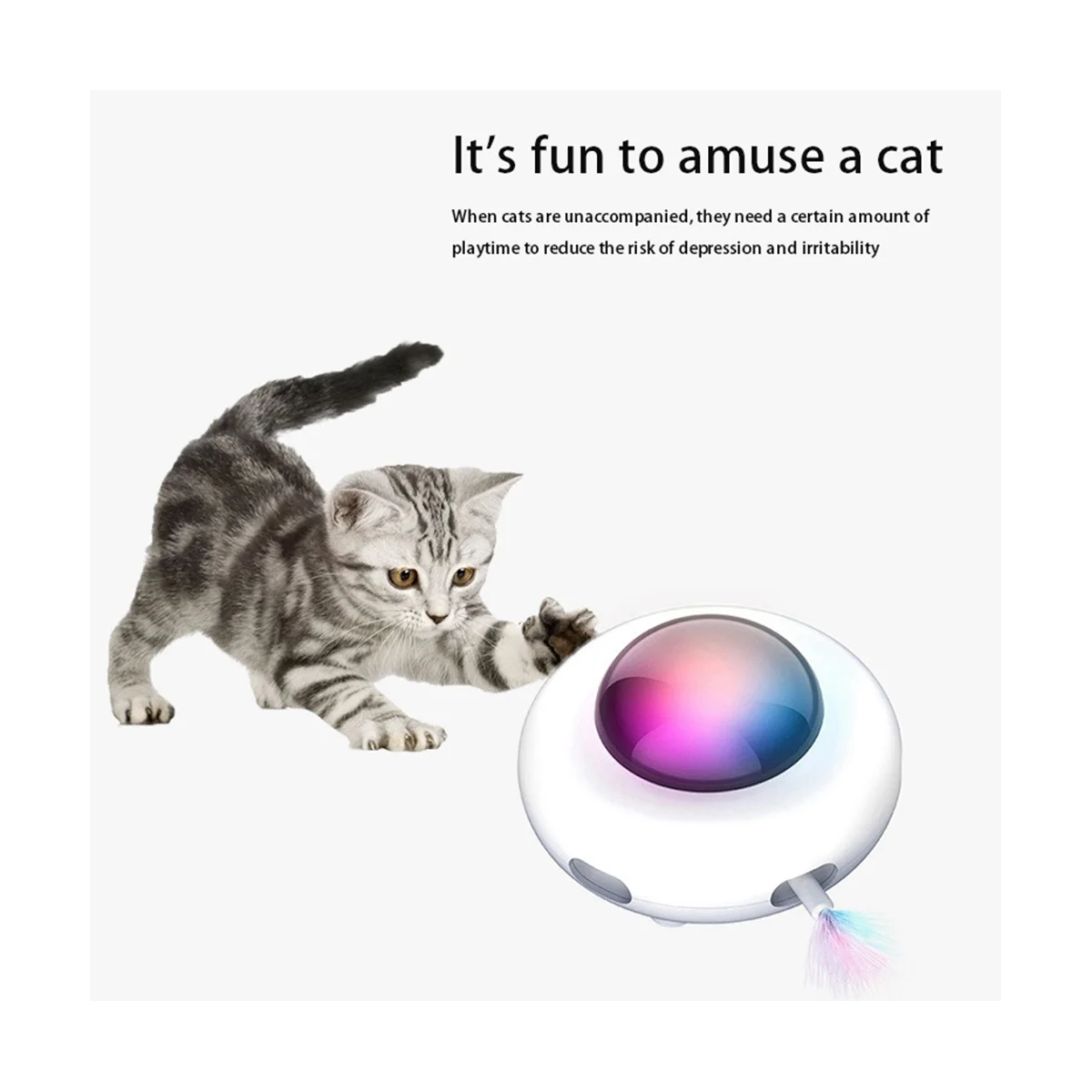 

Милая игрушка, умный проигрыватель НЛО, поворотный стол для домашних животных, тренировочные игрушки, зарядка через USB, Интерактивная Автоматическая игрушка для домашних животных