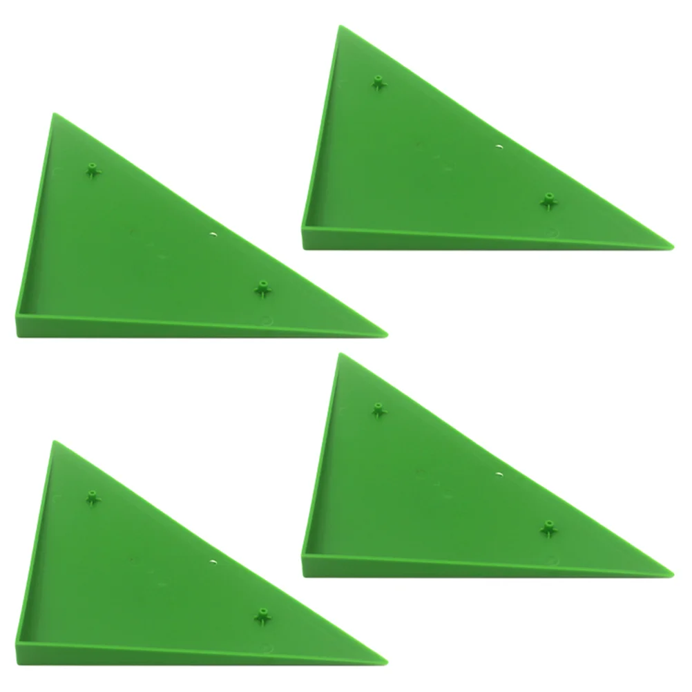 

4PCS Durable Triangle Foosball Table Football Table Corner Protector Fit for Most Foosball Tables Green