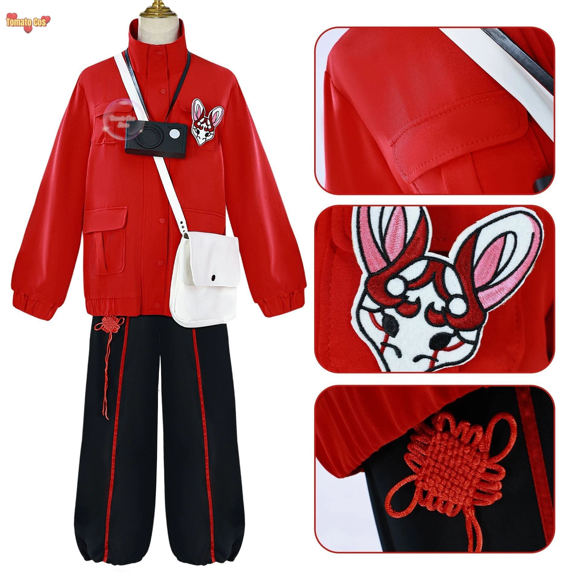 Anime Liyuting Cosplay costume Game The Funeral Costume Wig Li Yuting Clothing Party Suit for unsex dress hallowen party