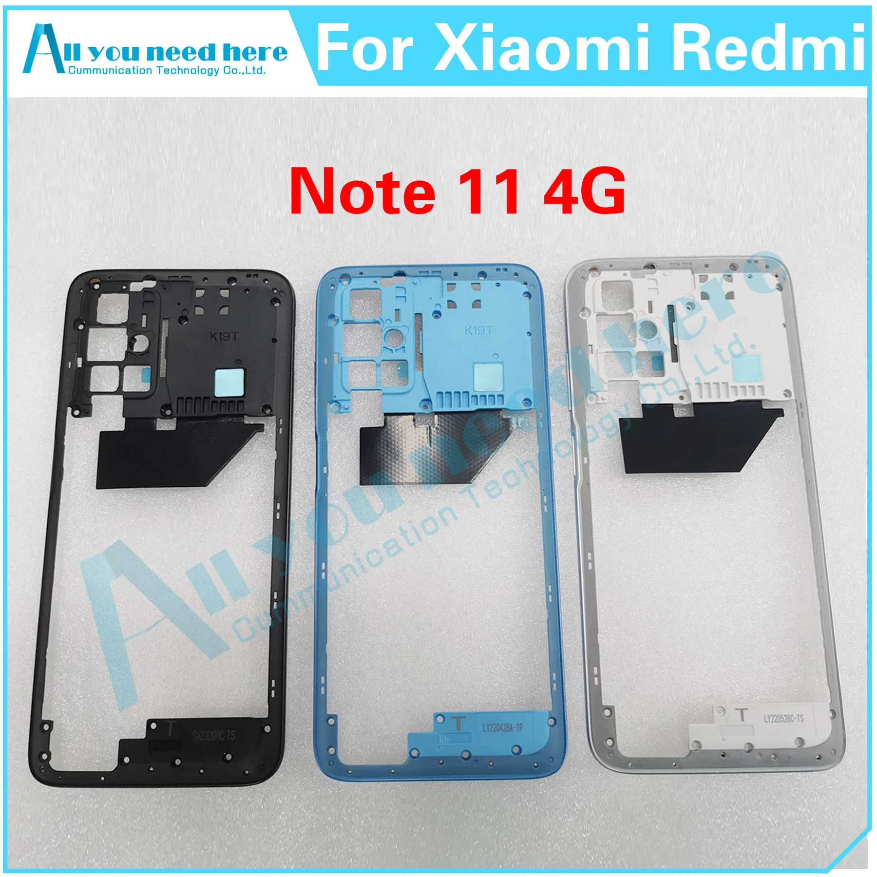 

Высококачественный чехол для Xiaomi Redmi Note 11 4G средняя рамка Передняя рамка задний корпус средняя пластина крышка Запасные части