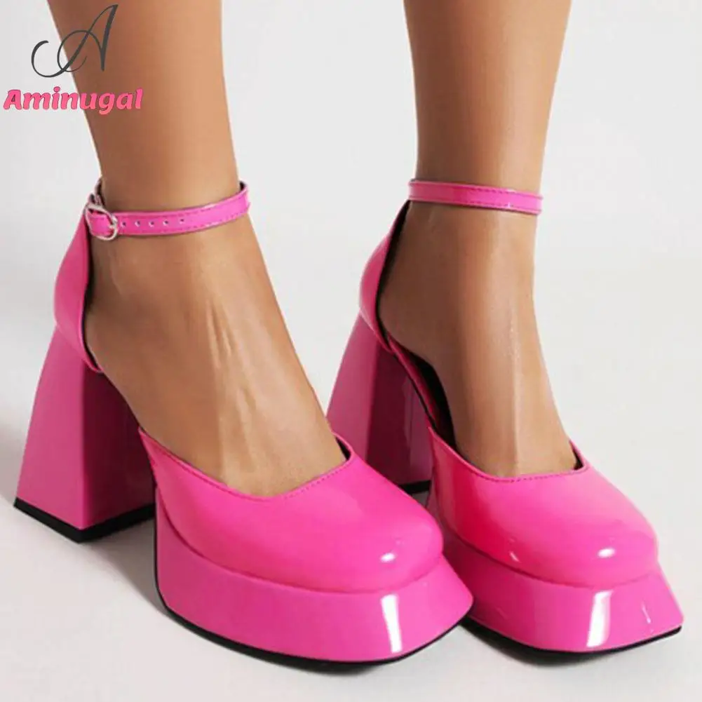 

Platform Chunky Heels Pumps 2023 Brand New Spring Summer Fall Great Quality High Heels Office Lady Fashion Women Wedding Shoes