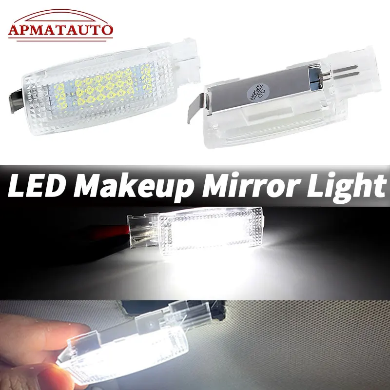 

Салон автомобиля, светодиодный светильник для косметического зеркала, козырек для чтения, светильники для макияжа для vw Golf 6 MK6 7 MK7 PASSAT B6 B7 CC Jetta Tiguan Polo Seat