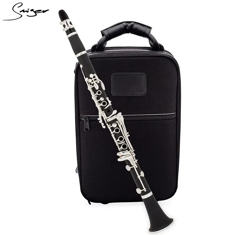 

hot sale Bakelite Clarinet 17 keys BB flat clarinet for Woodwind Instrument